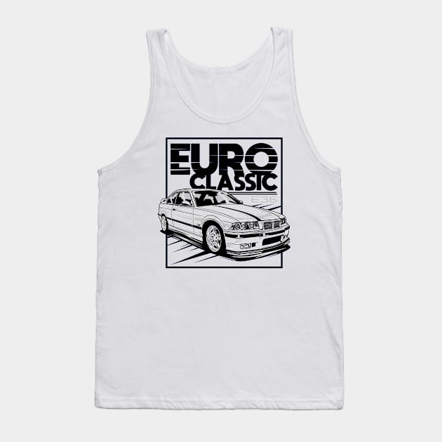 Classic Euro Car M3 E36 Tank Top by idrdesign